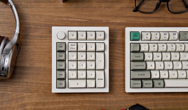 Keychron Q0 Max QMK Brugerdefineret Nummerblok Barebone-Knop / Shell Hvid / Barebone