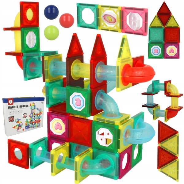 [paket] Magnetiska block 148 st. Kulspår U864