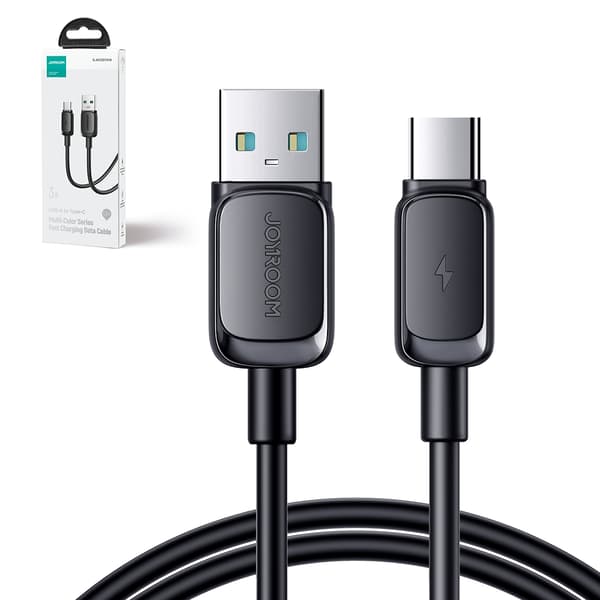 USB-kabel - USB-C 3A 1,2m sort