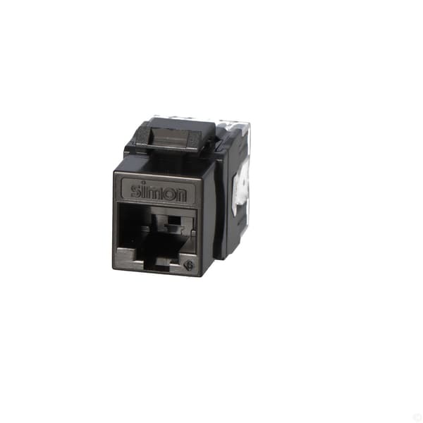 Simon Connect RJ45 Cat 6 UTP-stik, sort