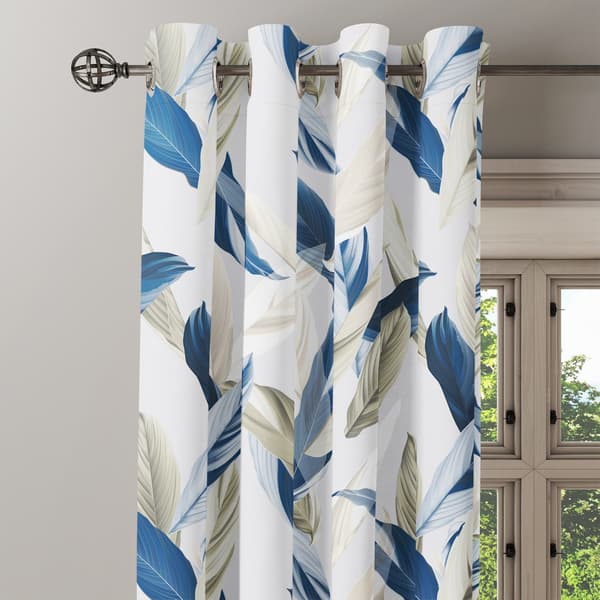 Gardin med snørehuller print 052