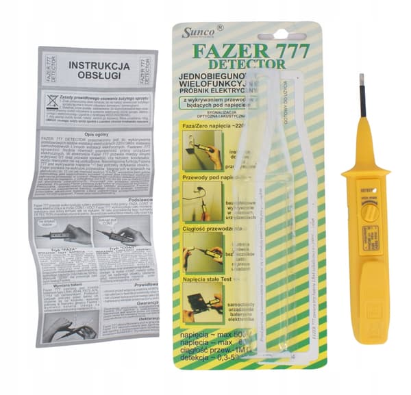 SUNCO FAZER DETECTOR 777 spændingstester