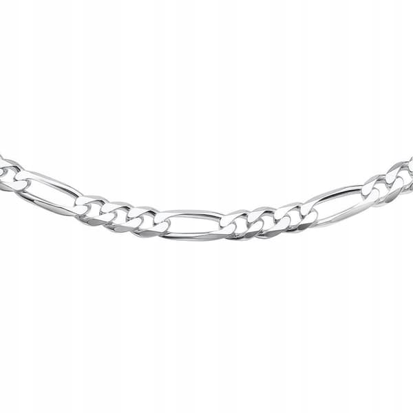 Herr Silver Figarokedja 60cm Diamant + GRATIS