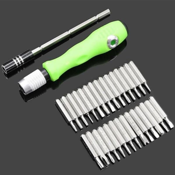 32-delars precisionsmagnetisk bitsskruvmejselsats