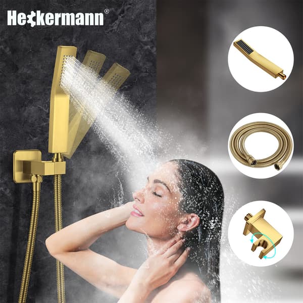 Heckermann MS-25602 Guldfärgad inbyggd duschset