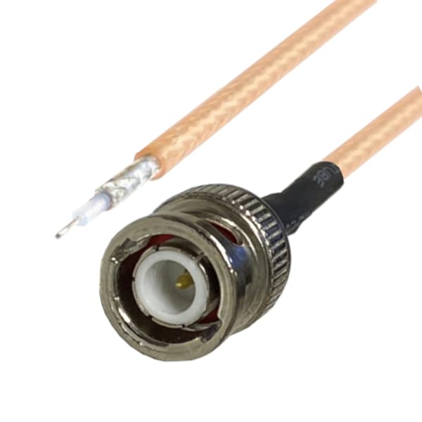 Pigtail BNC-stik / lodde RG316 5m