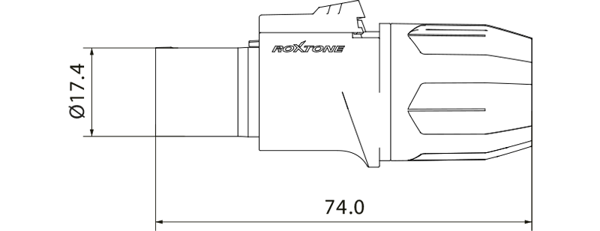 Virtapistoke virtalähtö Roxtone RPCO001