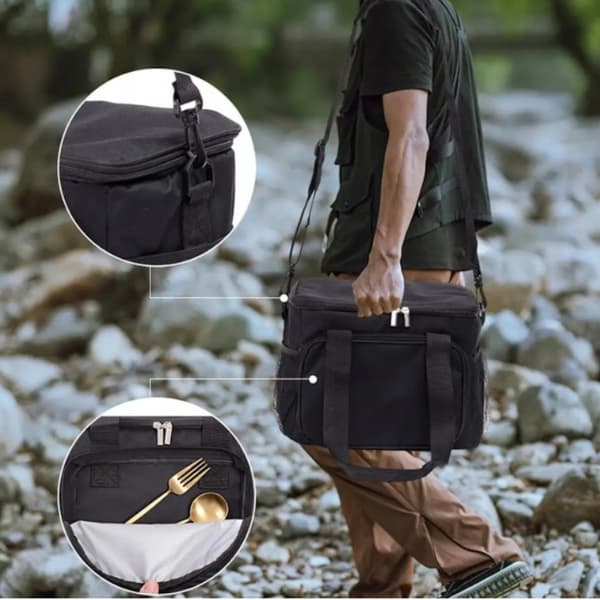Termisk strandväska för mat, isolering, picknick, 28L