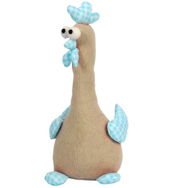 Påskekylling af linned 25 cm - blå julepynt