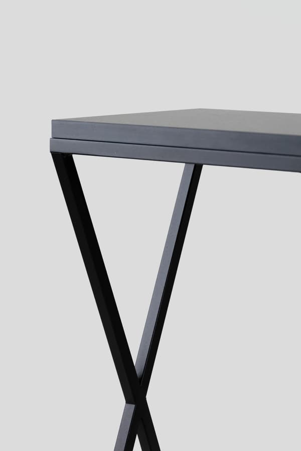 Dit Loft Design Monte sidebord 40x25x60cm sort metal