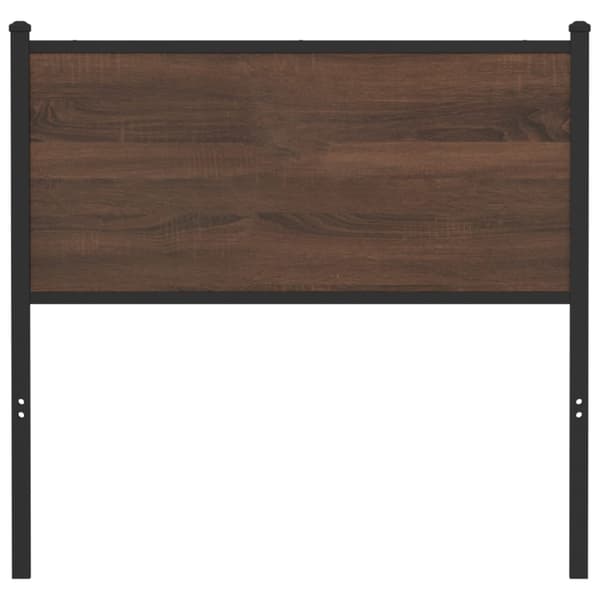 vidaXL Sänggavel brun ek 80 cm