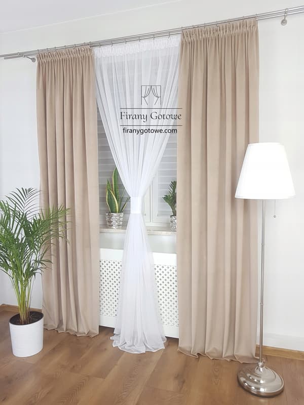 Samettiverho - beige