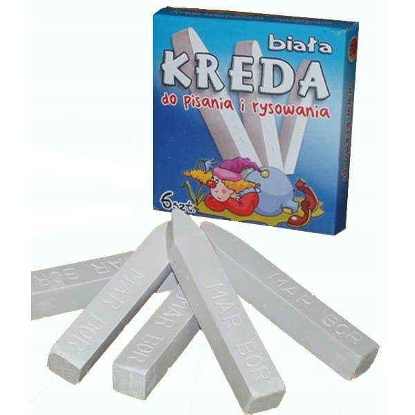 HVID KRIDT 6 STIKKER B2 0028