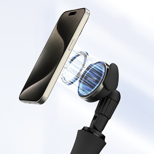 Selfie-stangholder, stativ, Araree AR60-01909A, stativ til MagSafe Bluetooth sort