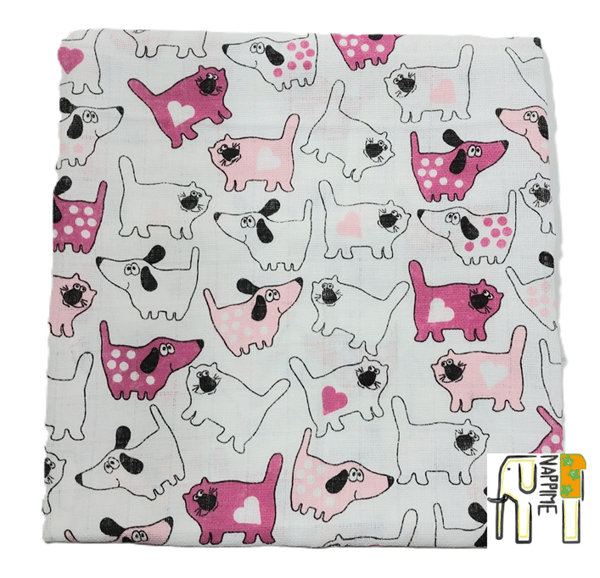 NappiMe Pink Vaskbare Bleer til Hunde