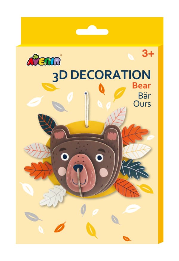 Gør-det-selv 3D-bamse-dekoration