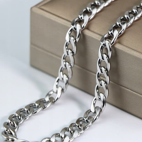 TJOCK Silver Herrkedja, Pansarkedja, HÅLLBAR, ELEGANT