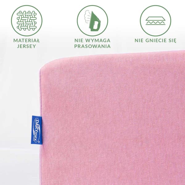 Bomullslakan 70x140 jersey 100% BOMULL rosa