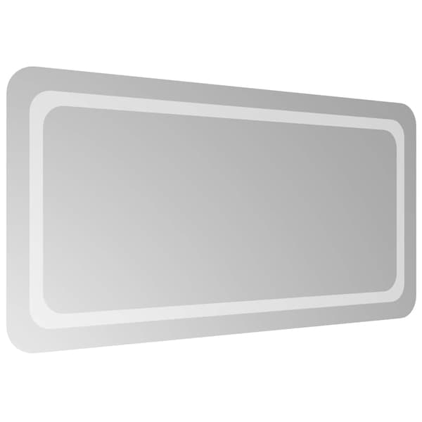 vidaXL Badrumsspegel med LED, 100x50 cm