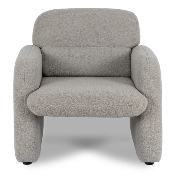 TOGO Grå Boucle Moderne Lounge Lænestol