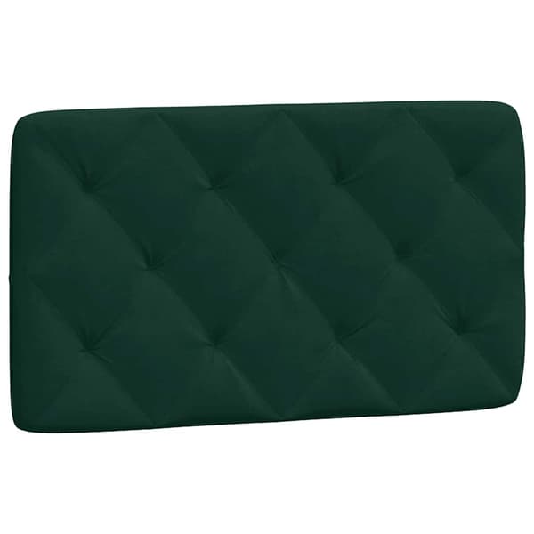 vidaXL Sängynpäädyn tyyny, tummanvihreä, 80 cm, sametti