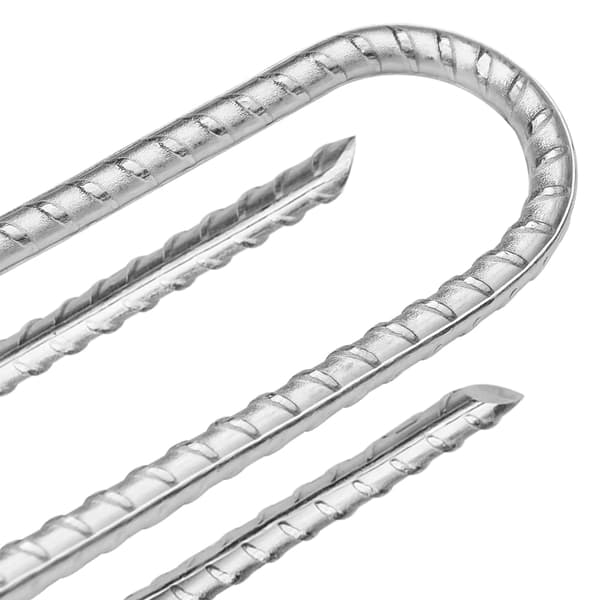 vidaXL Tältpinnar, 12 st, U-form, 30 cm, Ø7 mm, stål