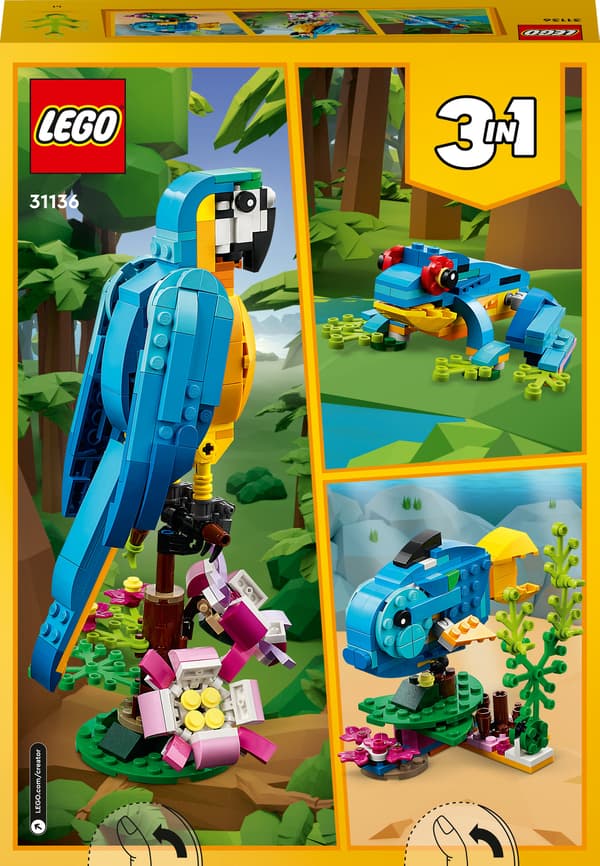 LEGO Creator Eksotisk papegøje 253-delt sæt (31136)
