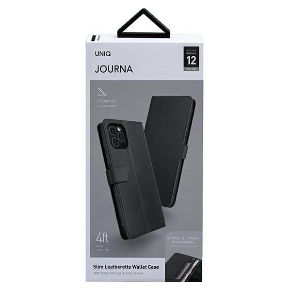UNIQ book Journa flip-etui til iPhone 12 Pro Max, grå