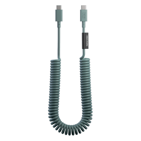 Native Union Pop -kaapeli - USB-C -kaapeli, 2,4 m 60 W (liuskekivivihreä)