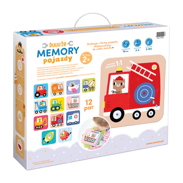 Fordon 2+. Memory-spel. CzuCzu