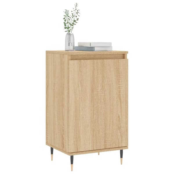 vidaXL kommode, Sonoma eg, 40x35x70 cm, træbaseret materiale