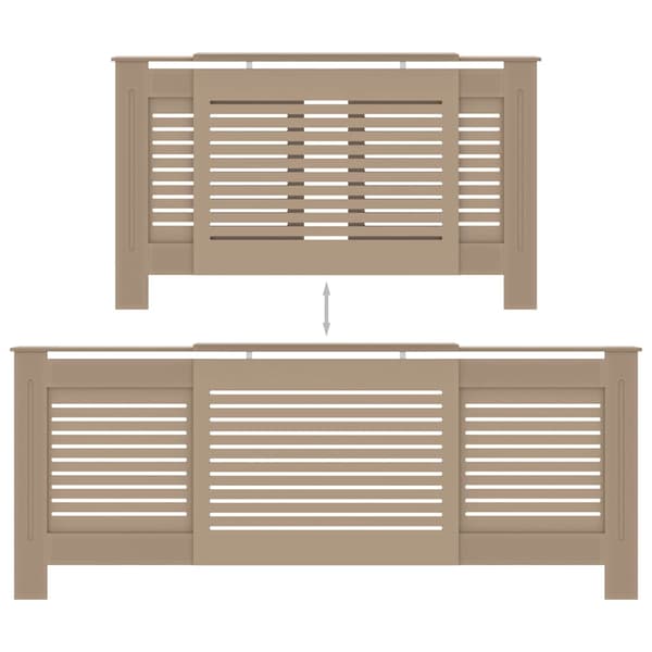 vidaXL Radiatorskydd, MDF, 205 cm