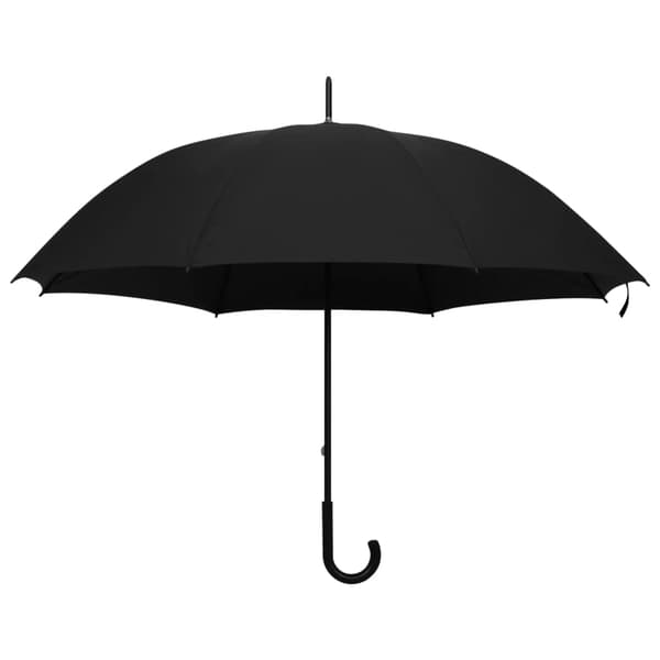 vidaXL Sateenvarjo musta, 130 cm