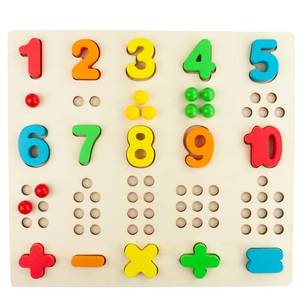 TG67012 Montessori träpussel matteinlärning