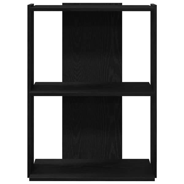 vidaXL 3-lags hylde, sort, 60x30x80 cm