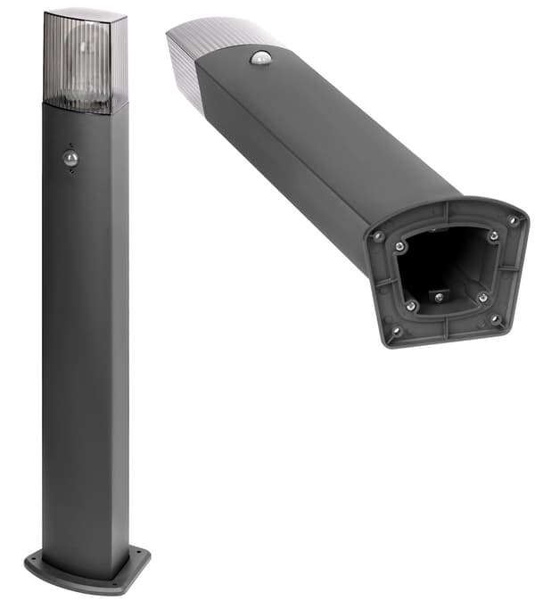 LED-belysning til havegulvlampe med bevægelsessensor E27 15W 75cm