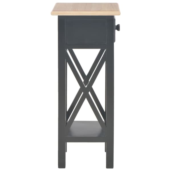 vidaXL sidebord sort 27x27x65,5 cm træ