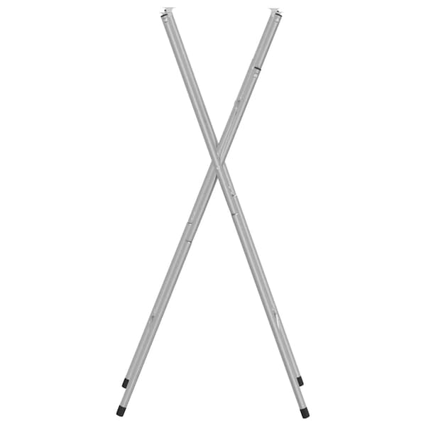 vidaXL foldbare barbordsben sølv 45x55x112 cm stål