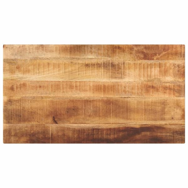 vidaXL bordplade 110x50x2,5 cm rektangulær ru mangotræ