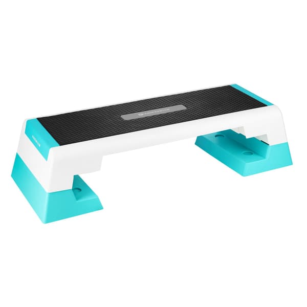 Aerobic step hvid/mint AS007 HMS PREMIUM