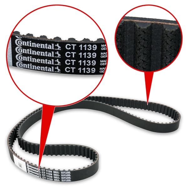 Tandremsæt (rem + rulle + væskepumpe) CONTITECH CT 1139 WP6