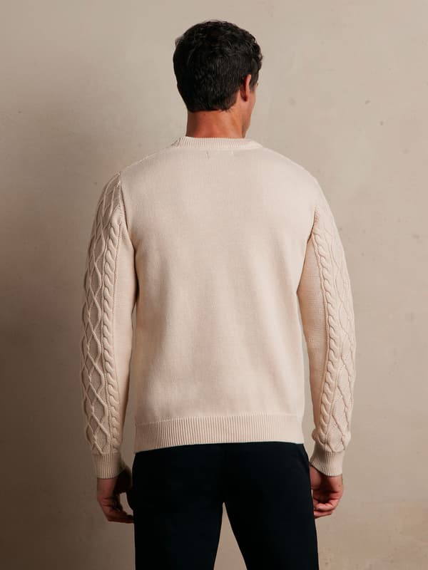 BEIGE RANGELY TRØJE XL