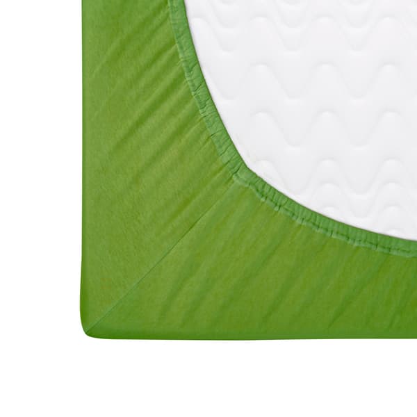 Stræklagen 200x220 elastisk JERSEY 100% BOMULD grøn kaktus