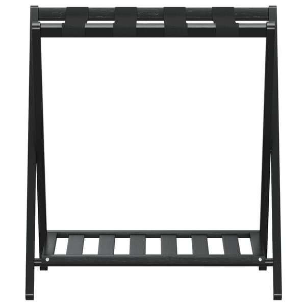 vidaXL Matkatavarateline musta 68x38x58 cm bambu