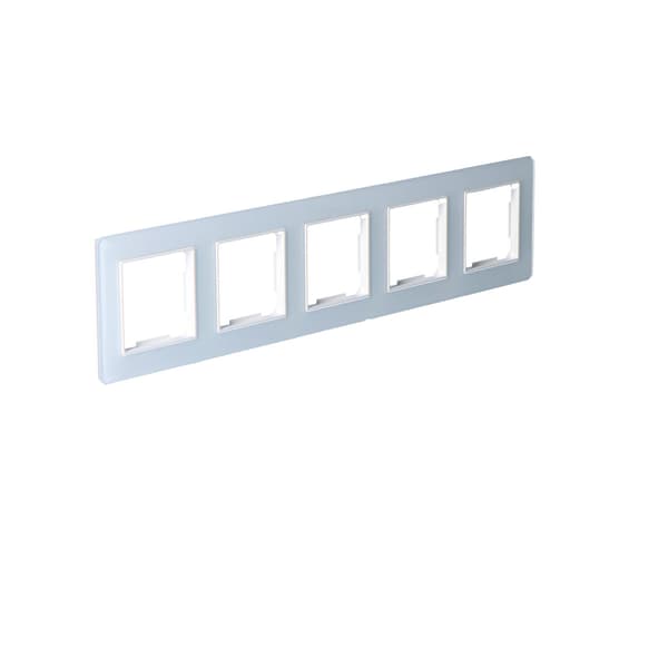 Femdelad ram, glas, vit, online-sortiment