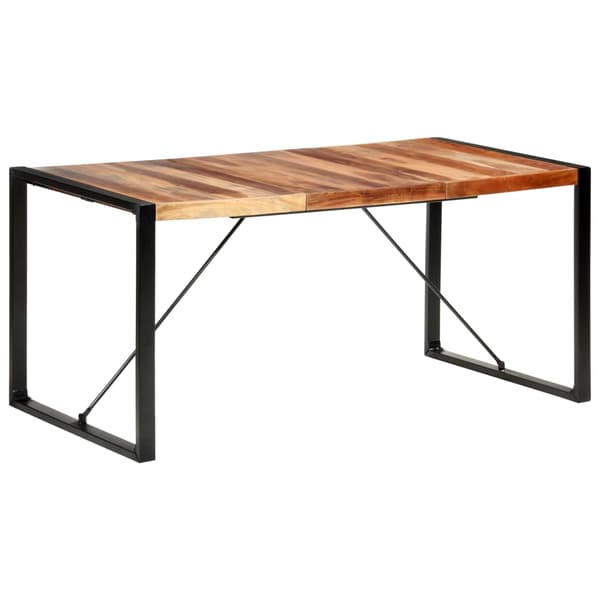 vidaXL Matbord 160x80x75 cm sheeshamträ