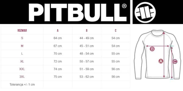 Pitbull Rashguard Herr Långärmad Performance Pro Plus Liten Logo Svart M
