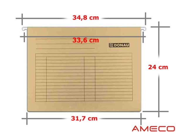 DONAU hængemappe, A4, 230 g/m², blå