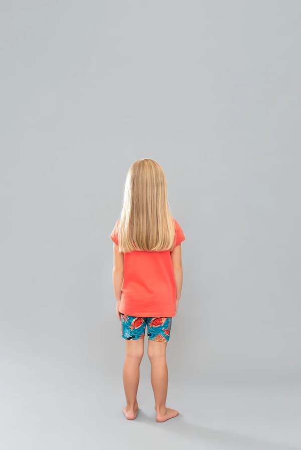 Oceania flickpyjamas, korta ärmar, korta byxor, 4 år