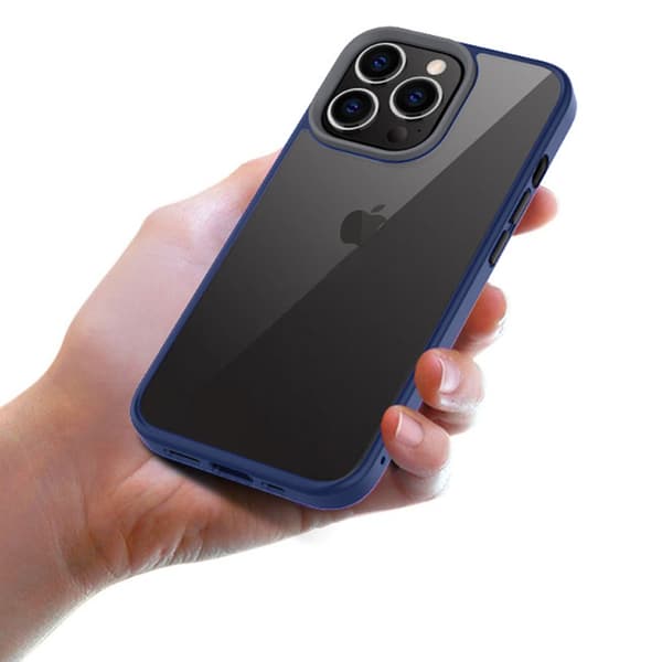 Fodral för iPhone 13 Pro, ERBORD Hybridskal, blå